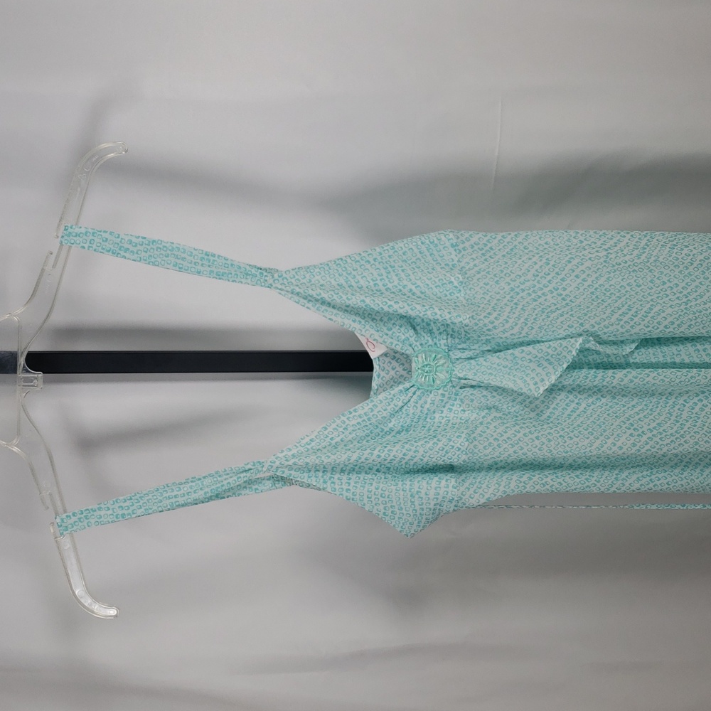 Oscar De La Renta Pink Label Sheer Blue Babydoll Chemise SZ‎ M